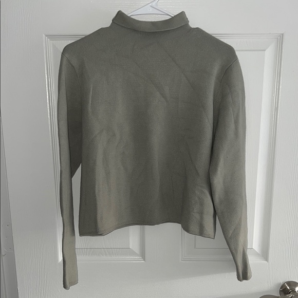 & Other Stories Green Turtleneck Sweater - Picture 3 of 7